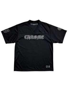 Chrome Hearts Mesh Stadium Football Jersey Black